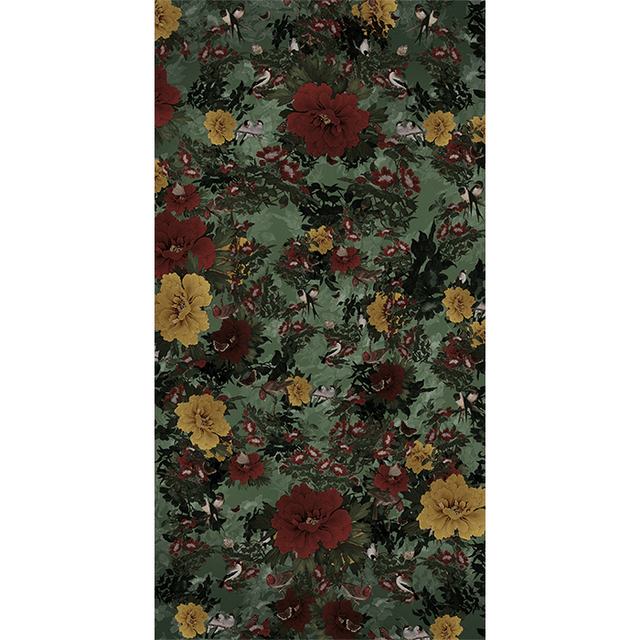 Bâche pvc Les oiseaux verts · 80 × 140 cm · Extérieur