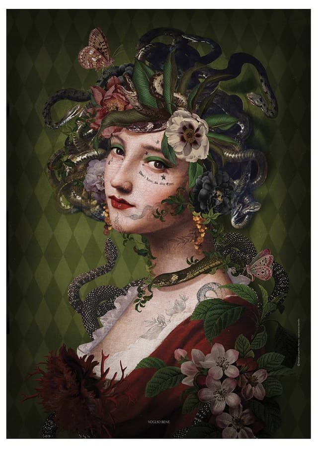 Affiches / posters Medusa · A3 (30 × 40 cm) · Papier d'art texturé 300 g — nouvelle édition