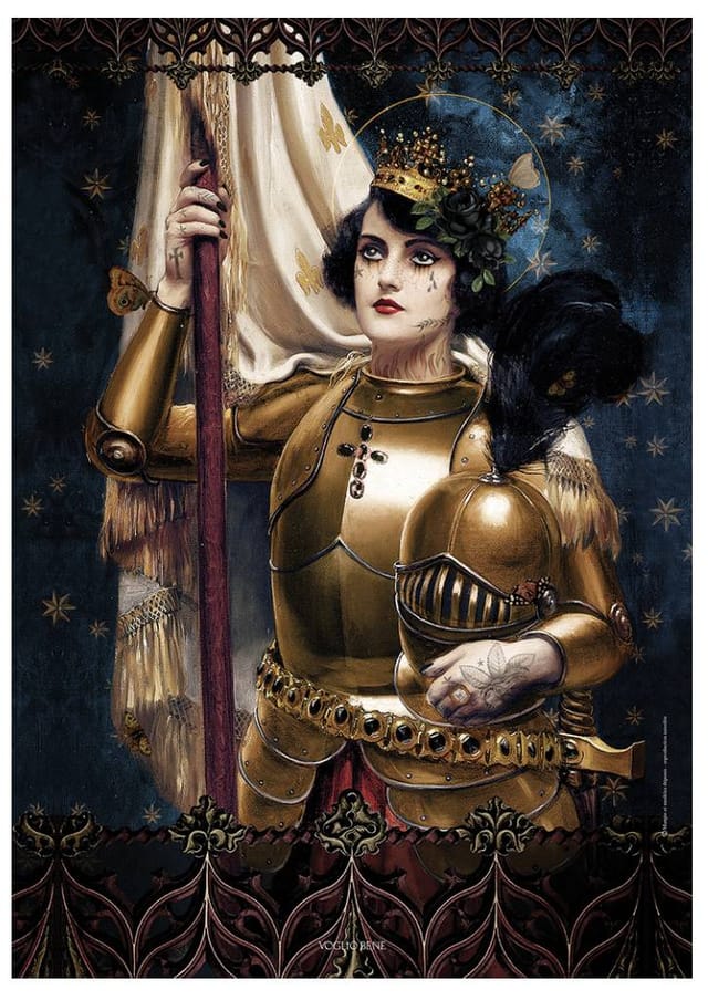 Affiches / posters Sainte jeanne · A3 (30 × 40 cm) · Papier d'art texturé 300 g — nouvelle édition