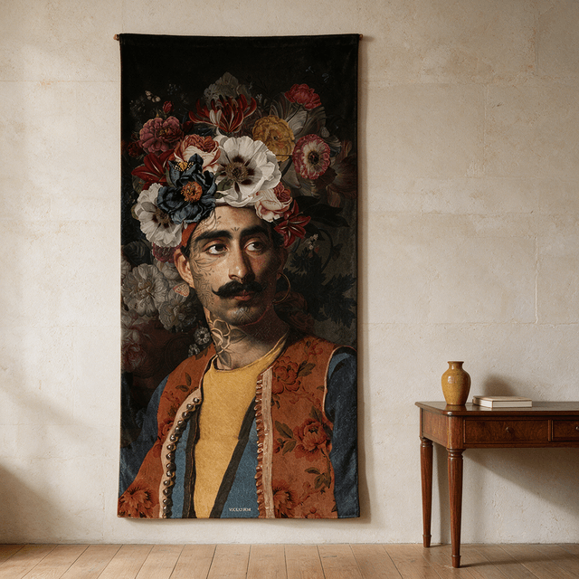 Velvet wall hanging Hassan · 137 × 247 cm · Indoor