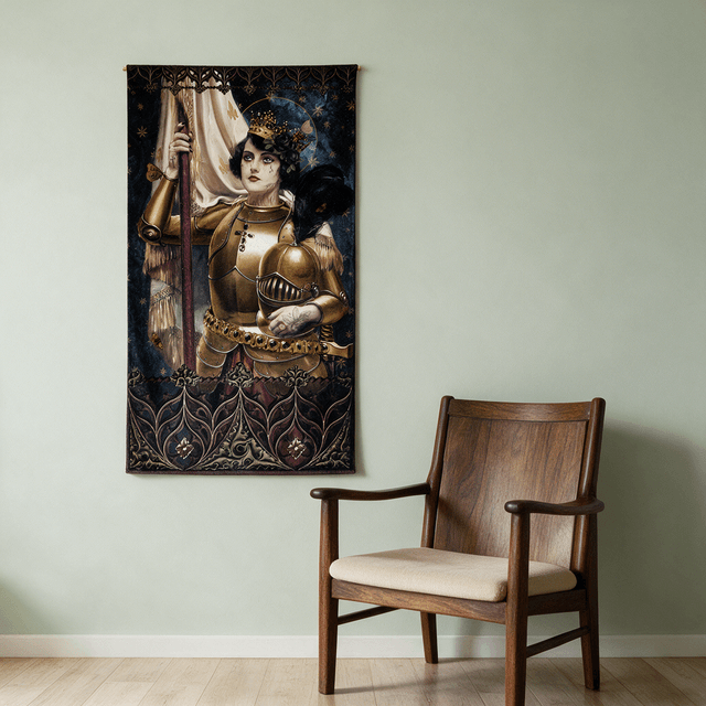 Tenture en velours Sainte jeanne · 77 × 137 cm · Intérieur
