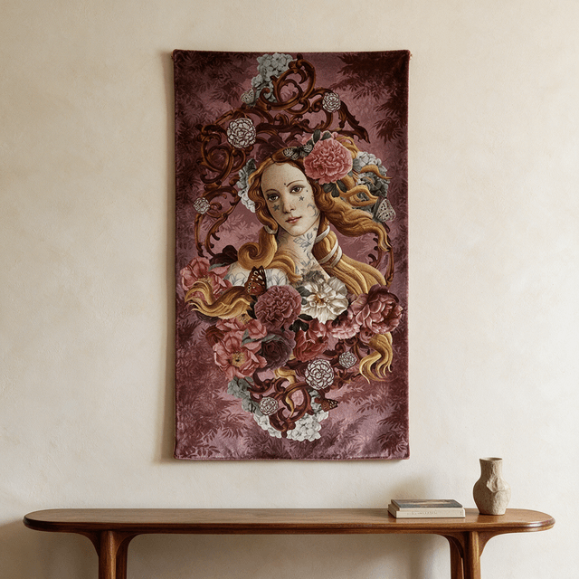 Velvet wall hanging Venus · 77 × 137 cm · Indoor