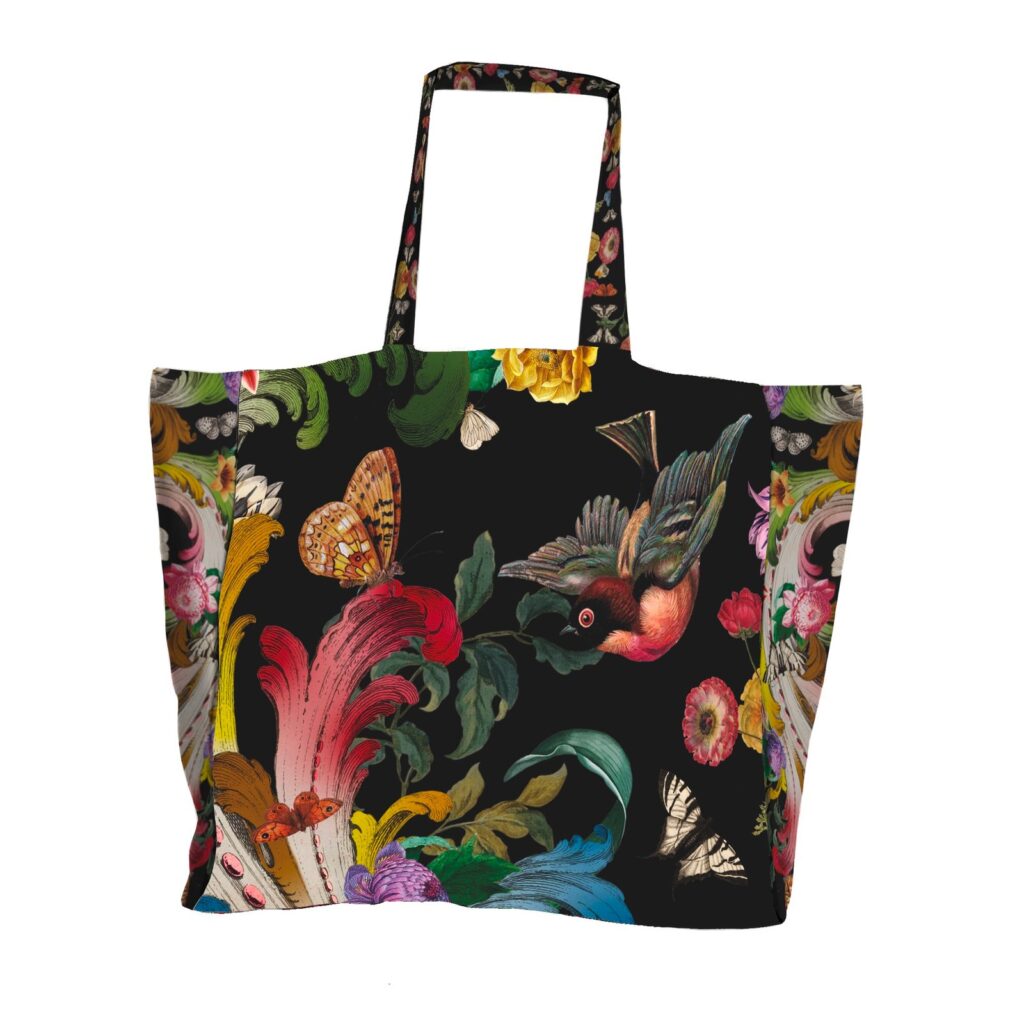 GRAND SAC CABAS FLEURS DE ROCAILLE – Image 2