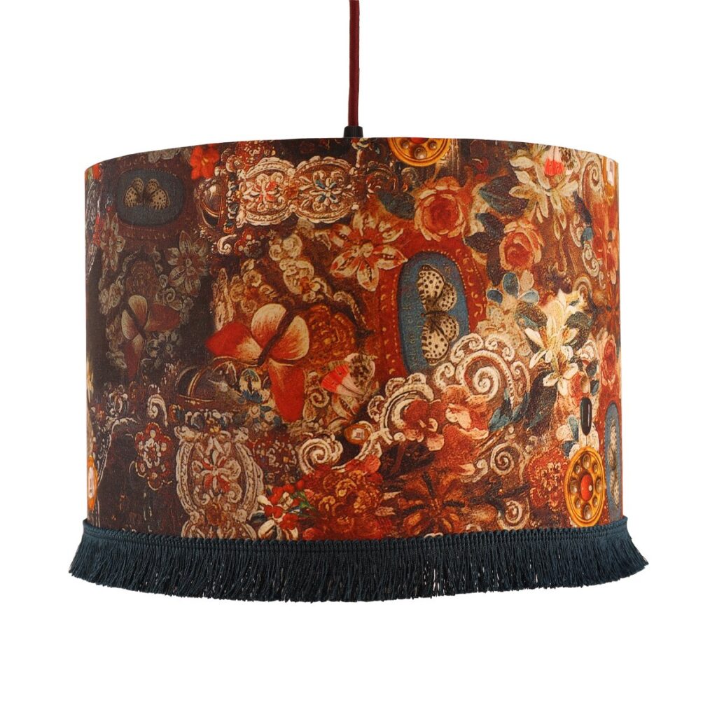 PLAFONNIER / SUSPENSION 30X20CM FRANGES PRAYER – Image 3