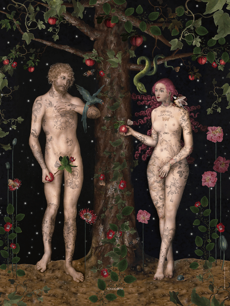 AFFICHE A3 ADAM ET EVE