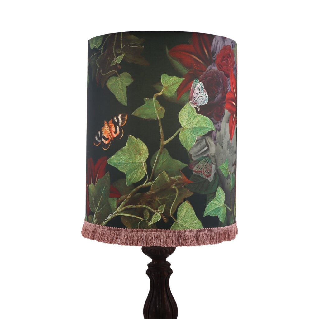 ABAT JOUR TAMBOUR 30X36CM AVEC FRANGE APHRODITE – Image 2