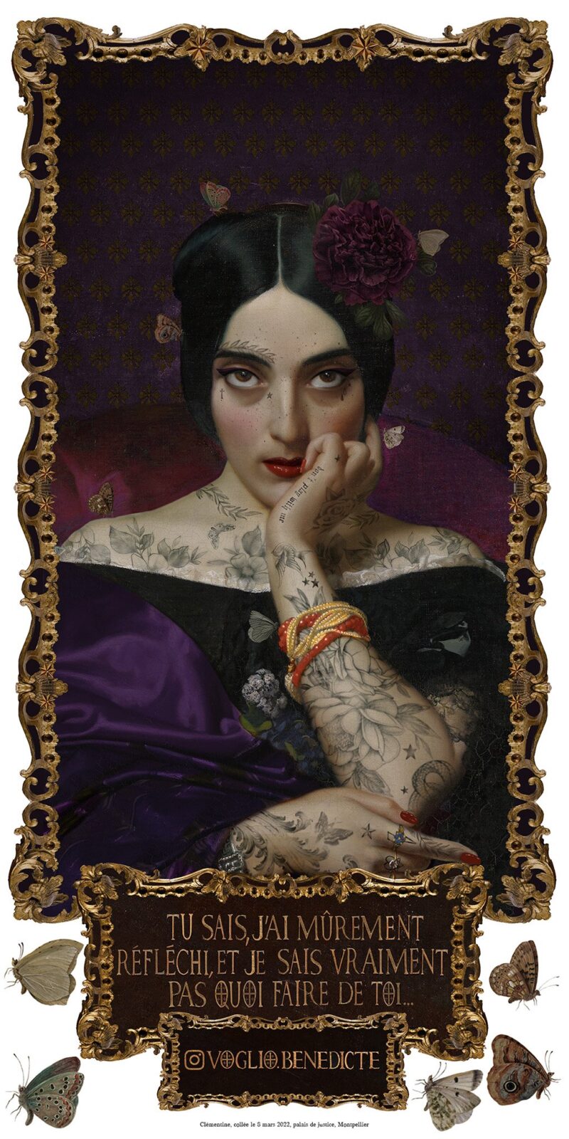 STREET ART COLLAGE CLEMENTINE