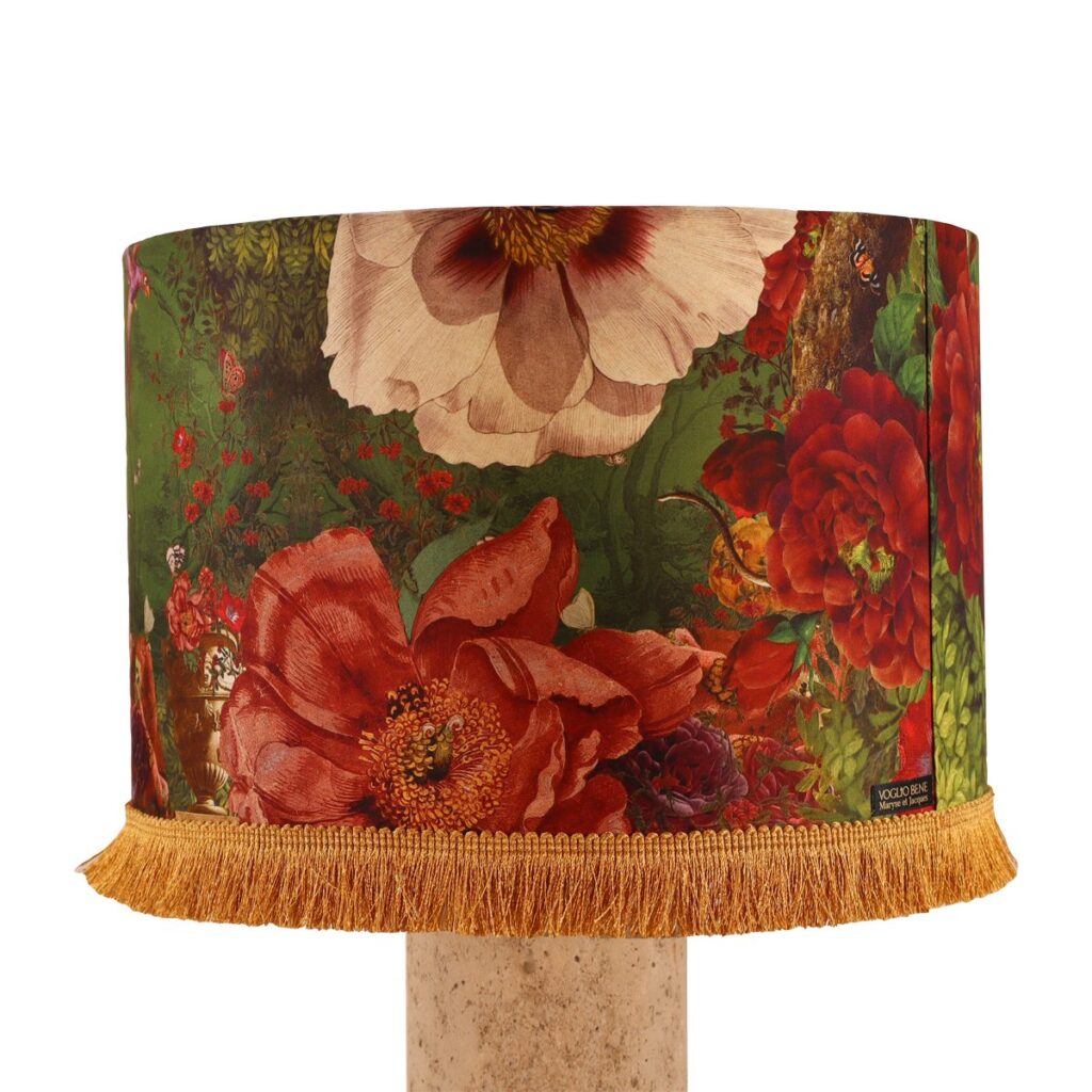 ABAT JOUR TAMBOUR 30X20CM AVEC FRANGE MACHLI – Image 4