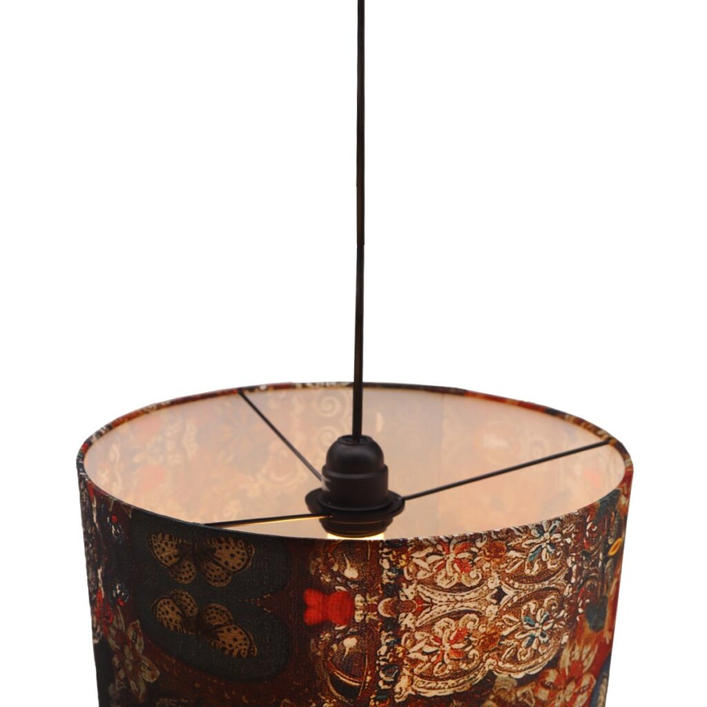 PLAFONNIER / SUSPENSION 30X36CM FRANGES PRAYER – Image 3