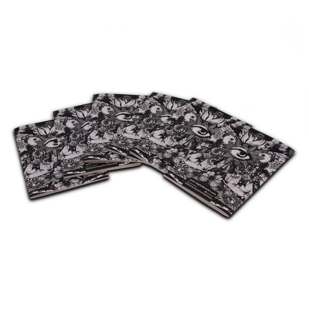 PACK DE 6 CAHIERS A5 PAPILLON NOIR