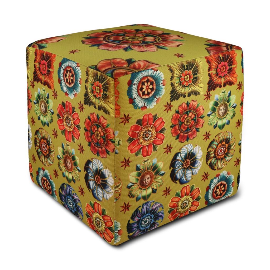 POUF ROSACES