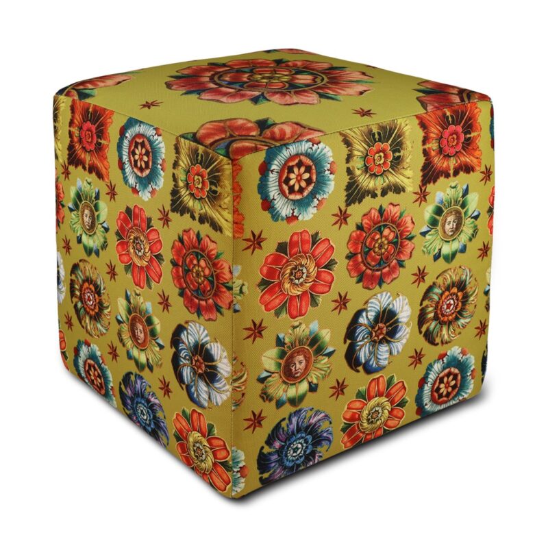 POUF ROSACES