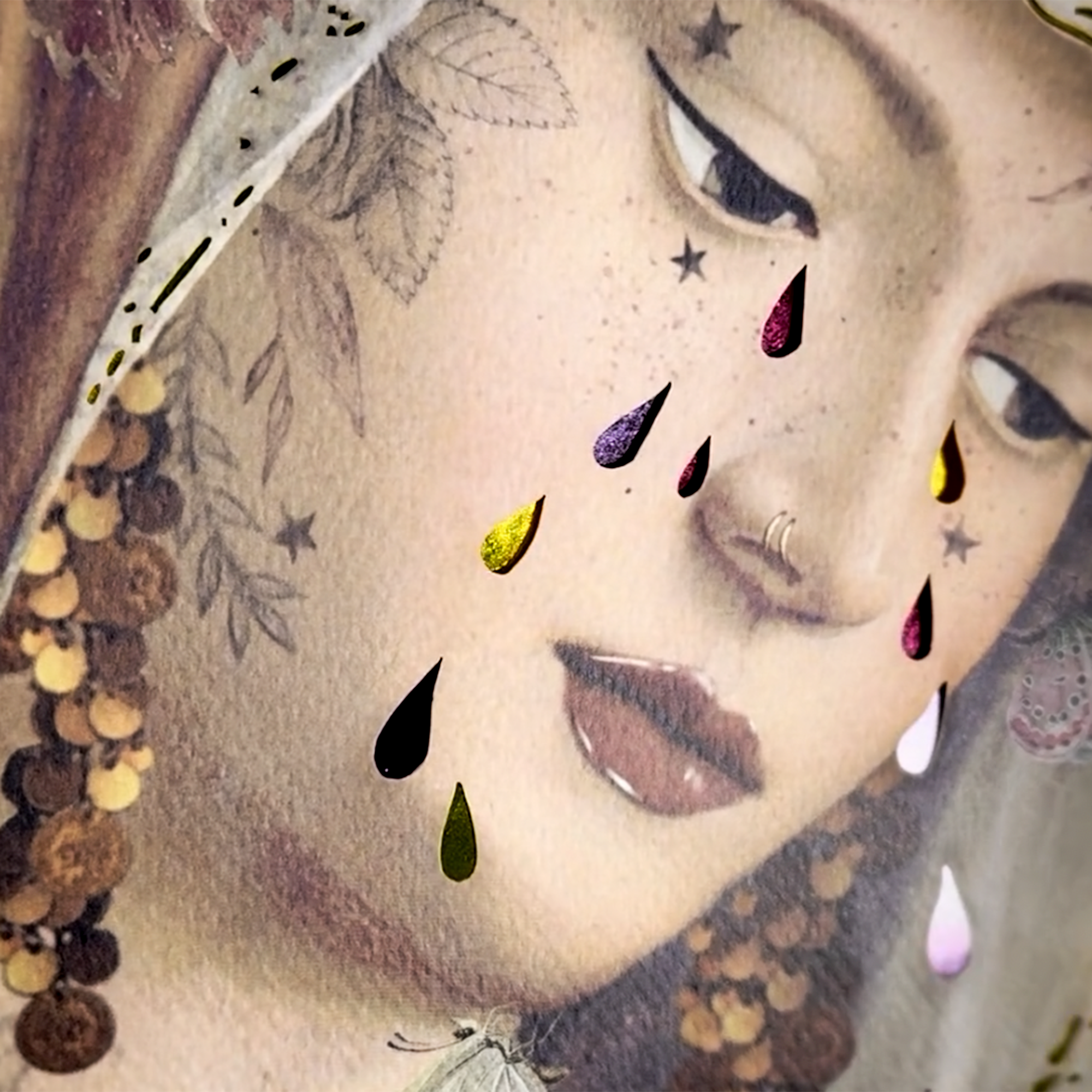 Affiche d'art fleur bleue – Image 3